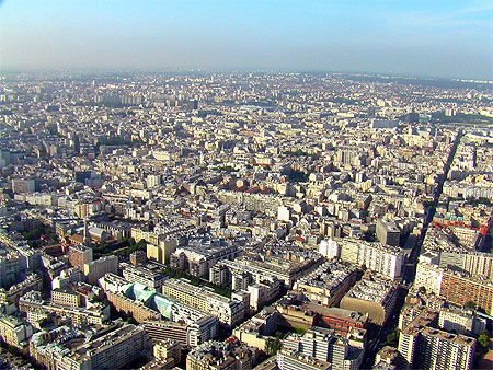 Prise de vue de la tour Eiffel
