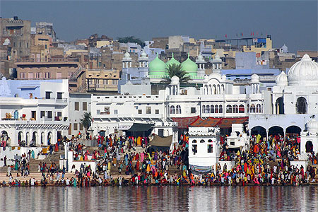 Lors de la foire aux chameaux de Pushkar