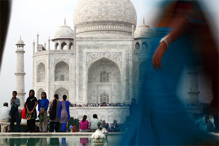 Sunset au Taj Mahal