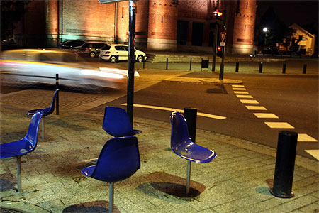 Chaises bleues