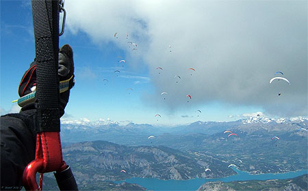 Lac de Serre-Pon�on en Parapente