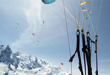 Le Mont Blanc en Parapente