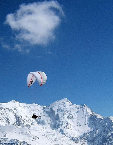 Le Mont Blanc en Parapente