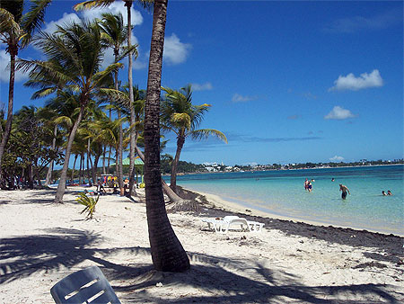 Plage de sable blanc