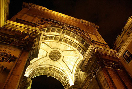 Pra�a do comercio, l'arc de triomphe