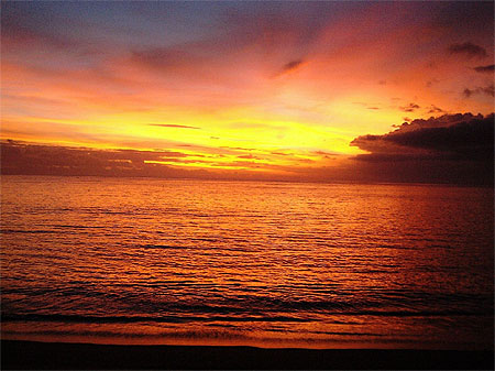 Coucher de soleil a Lombok