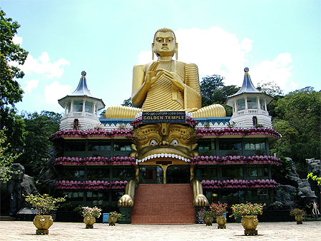 Entr�e du temple de Dambulla