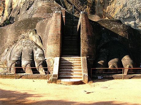 Les pattes de lion de Sigiriya