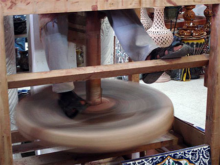 Roue � potier