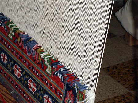 Tapis en cours de r�alisation