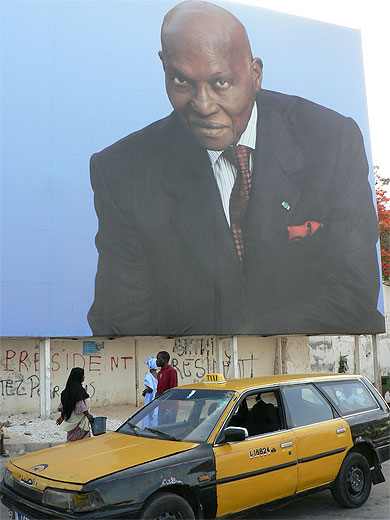 Affiche Pr�sident Wade