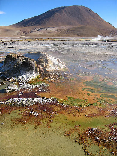 Des s�cr�tions color�s au Tatio...