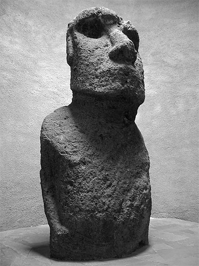 Moa� expos� au Museo Arqueologico de La Serena