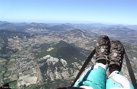 Vall�e de Sederon, vue en Parapente