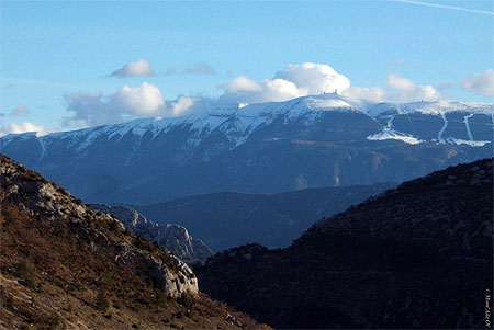 Mont Ventoux vu du Col d'Ey