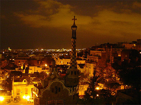 Parc Guell by night