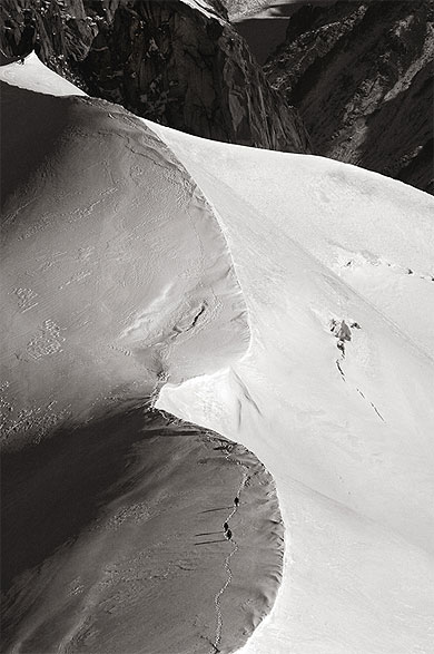 Vu du pic de l'aiguille du midi