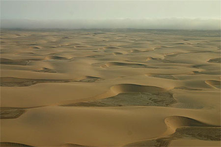 D�sert du Namib vu d'avion