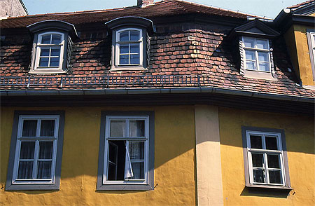 Le toit de la maison de Goethe