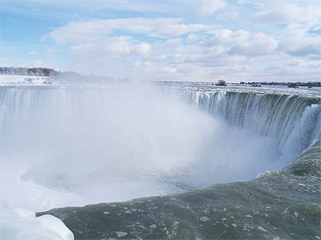 Niagara falls in winter