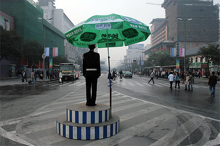 Dans le quartier de la gare de Xian