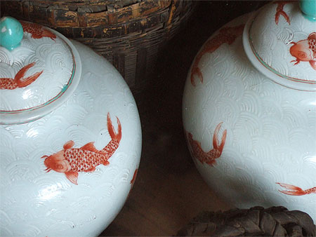 Les poissons rouges