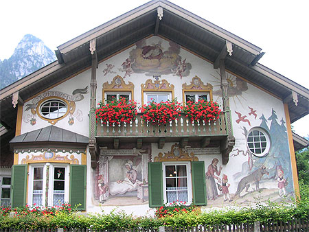 Maison Peinte - Oberammergau - Le grand m�chant Loup 