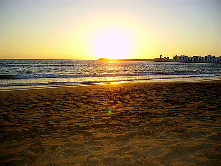 Coucher de soleil sur Agadir