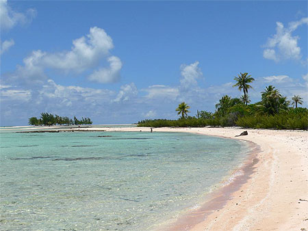 Plage d�serte � Tikehau