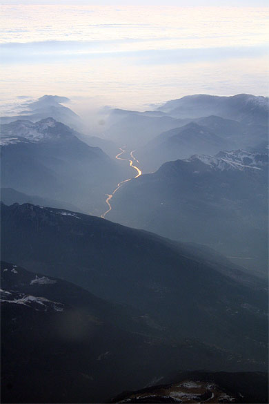 Alpes vues d'avion