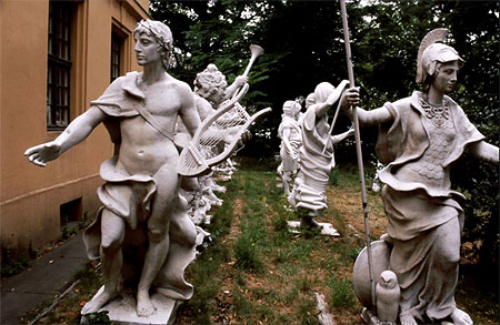 Des statues dans le parc de Charlottenburg