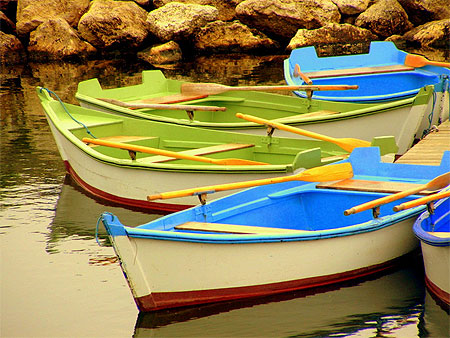 Barques color�es