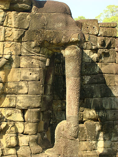Terrasse aux �l�phants � Angkor Thom
