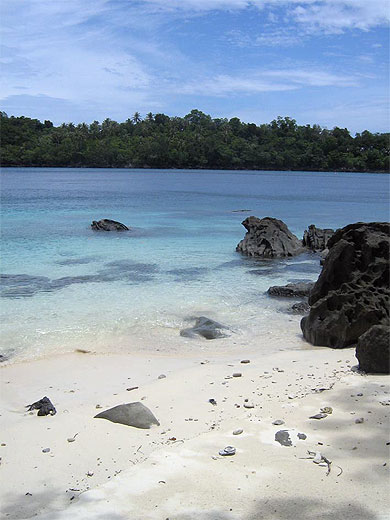 Sur la plage d'Iboih - tranquillit�