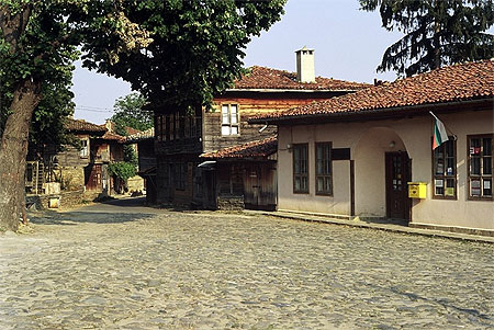 Jeravna, la place centrale
