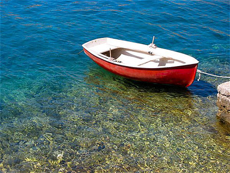 Barque sur la mer Adriatique