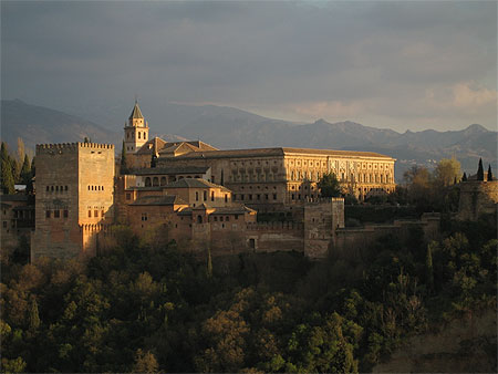 L'Alhambra au coucher du soleil
