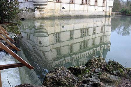 Azay-le-Rideau dans l'eau
