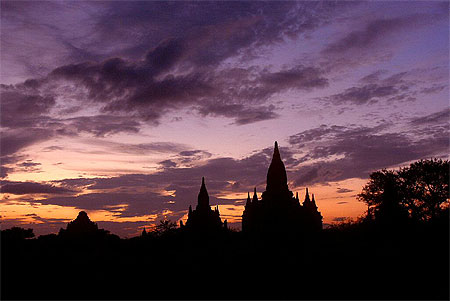 Coucher de soleil � Bagan