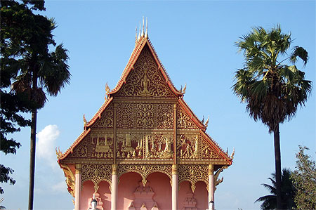 Fronton de temple � Luang Prabang