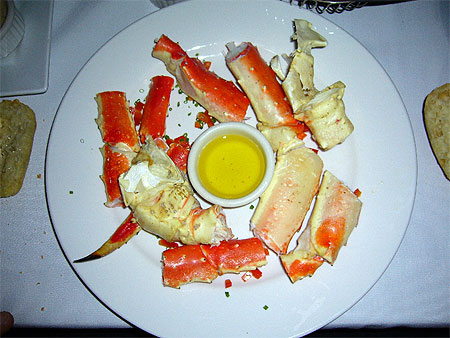 Crabe g�ant d'Alaska au menu