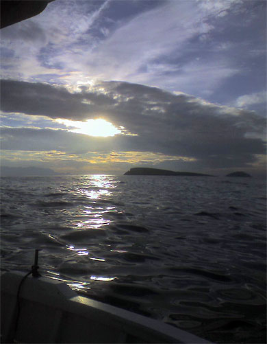 Lever de soleil sur l'Ile Plane