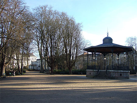 Jardin des pr�bendes, � Tours, en hiver