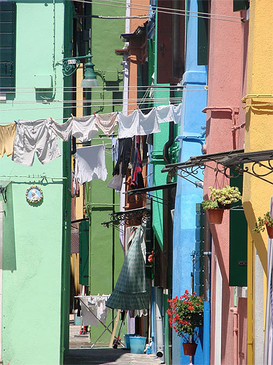 Fa�ades color�es de Burano