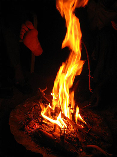 Pied en feu