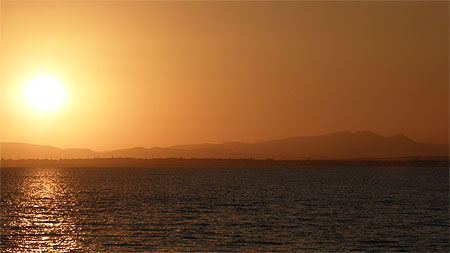 Vue de la plage d'Hammamet