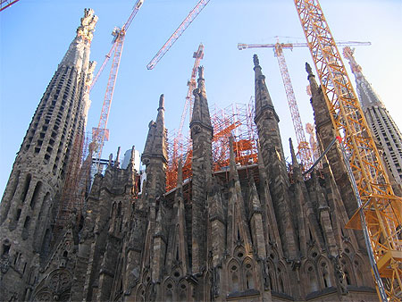 La sagrada Familia en perpetuelle construction