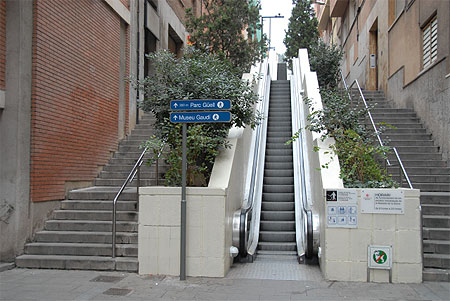 En direction du parc G�ell