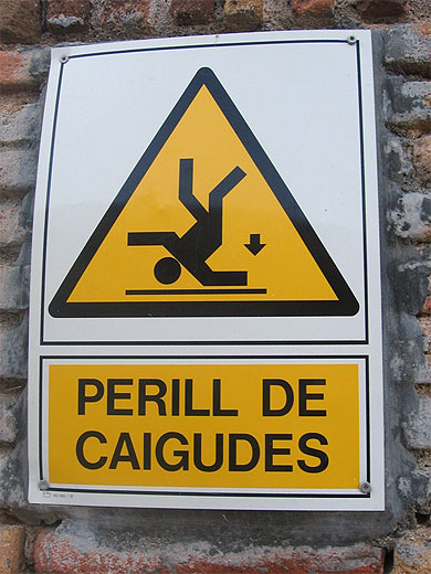 Inscription en catalan au Ch�teau de Montju�c