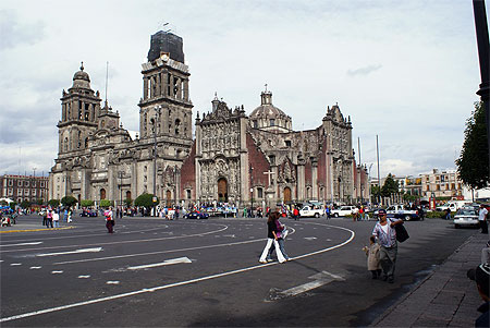 Vue de la cath�drale de M�xico